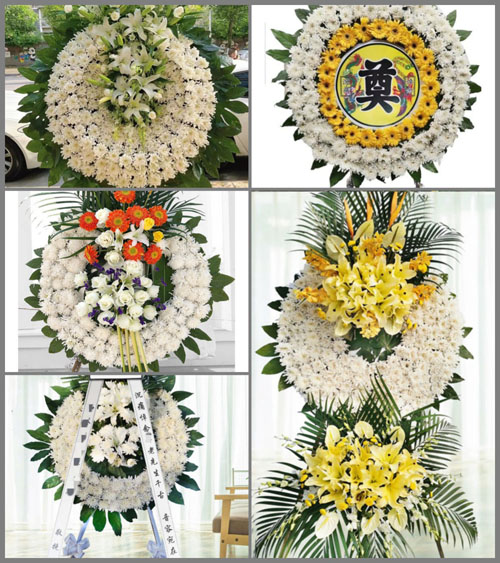 广东揭阳市普宁市燎原街道四岭头村花圈速递
